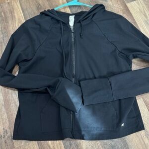 Fabletics oasis cropped zip up